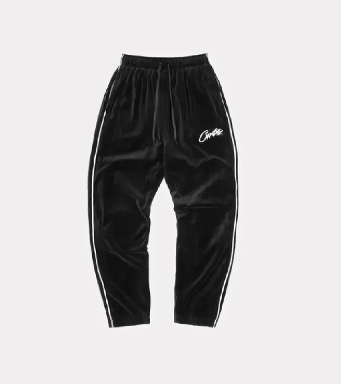 Corteiz VVS Velour Tracksuit Black