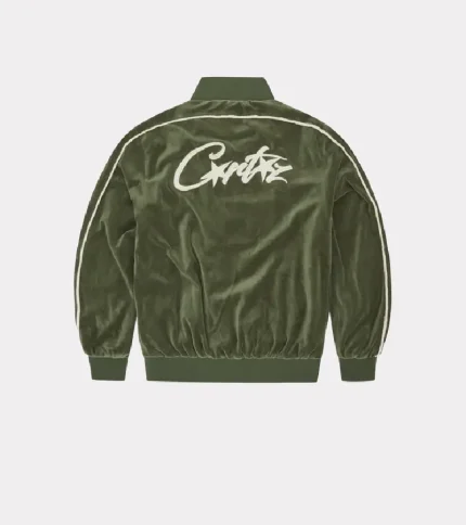 Corteiz VVS Velour Tracksuit Green