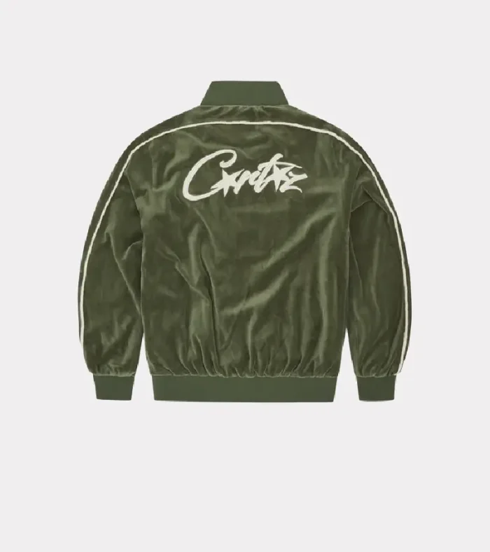 Corteiz VVS Velour Tracksuit Green